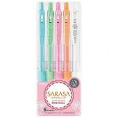 Zebra Sarasa Clip Jel Roller Kalem 5Li Milk Color Set 0.5Mm - 1