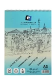 Alex Schoeller A3 120 Gr. 40 Yp. Spiralli Eskiz Defteri ALX-0452 - 1