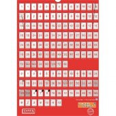 Tanex TW-2096 43,2x8,5 mm Laser Etiket 100 Ad. - 2