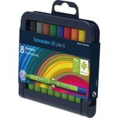 Schneider Link-It Bio-Plastik Fineliner 0.4 mm. 8 Renk Yarım Boy - 1