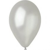 Gemar Metalik Balon Rengi 100lü Paket Gümüş - 1