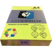 Alex Schoeller 763 A4 Fotokopi Kağıdı 500 lü Fosforlu Sarı - 1
