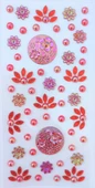 Taş Sticker Kırmızı Yapışkanlı Saç , Yüz Ve Tırnak Taşı Işıltılı Parlak - 1