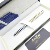 Scrikss 93 Trio Multifonksiyon Kalem Gold Krom - 2