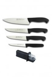 Sürmene Şef Bıçak Seti (4 Ad. Bıçak +1 Ad. Bıçak Bileyici) 4lü set - 1