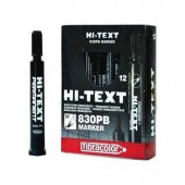Hi-Text Permanent M. Yuvarlak Uç Siyah 830Pb 12Li - 1