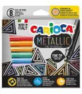 Carioca Metalik Keçeli Kalem 8Li 43162 - 1