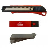 Vip-Tec VT875111 Prof. Metal Gövde Desenli Maket Bıçağı 165x18mm + 10 Adet Yedek - 1