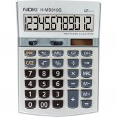 Noki Hesap Makinası 12 Hane Masa Üstü H-Ms010 Gri - 1