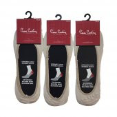 Pierre Cardin Babet Bambu Kadın Görünmez Çorap Bej x 3 Adet - 1