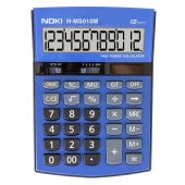 Noki Hesap Makinası 12 Hane Masa Üstü H-Ms010 Mavi - 1