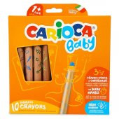 Carioca "3 in 1" Jumbo Bebek Ahşap Gövdeli Boya Kalemi 10lu - 1
