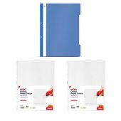Noki Poşet Dosya Xl 100 Lü 4830XL 2 Adet + Noki Eco Telli Dosya Mavi 50li - 1