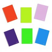 Mopak Neon Serisi Spiralli Defter Pp Kapak A4 60 Yaprak Kareli 6lı - 1