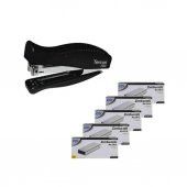 Temat Zımba Makinesi 24/6 Siyah 7500 + 5 Adet Tel - 1