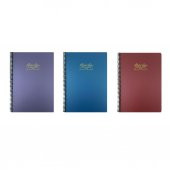 Gıpta Metal Notes A4 Spiralli Defter PP Kapak 100 Yaprak Kareli 3LÜ - 1