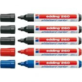 Edding 260 Beyaz Tahta Kalemi 3 Siyah 1 Mavi 1 Kırmızı - 1