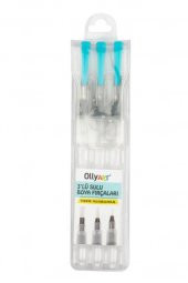 Carioca Ollyart 3lü Doldurulabilir Sulu Boya Fırçaları LN-3103 - 1