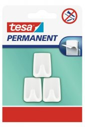 Tesa 66606 Kendinden Yapışkanlı Dikdörtgen Plastik Askı 3lü Paket - 1