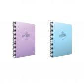 Gıpta Pastoral 60 Yp. A4 Spiralli Pp. Kapak Defter Seti Kareli 2li - 1