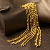 Burma 14 Ayar Altın Zincir - 45 cm thumbnail 5