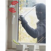 5 Adet Alarmlı Pvc Kapı Pencere Emniyet Güvenlik Kilidi Açık Kahve - 2