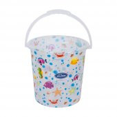 Beyaz Renkli Şeffaf Desenli Bebek Banyo Kovası 17 Lt - 3