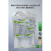 WhiteHygiene Alkollü Nemlendiricili Hijyen mendil 200 Adet - 1
