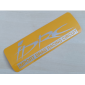 IDRC STİCKER Sarı 19,5x6,5cm SPORT ARMA - SPORT LOGO - IDRC ETİKETİ - IDRC ÇIKARTMASI - 1