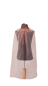 CADILAR BAYRAMI HALLOWEEN AÇIK PEMBE PUANTİYELİ PELERİN 75CM - 2
