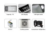 Icepeak Kompresörlü Oto Buzdolabı 12V/24V 17 Litre - 5