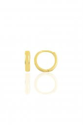 Gümüş altın yaldızlı 11 mm halka küpe Tragus Piercing Helix Kıkırdak Küpesi - 1