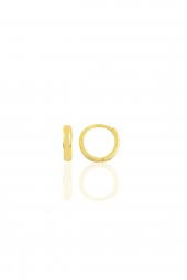 Gümüş altın yaldızlı 9 mm halka küpe Tragus Piercing Helix Kıkırdak Küpesi - 1