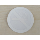 SİGARA İÇİLMEZ STİCKER BEYAZ 7x7cm (no smoking) SİGARA İÇİLMEZ ETİKETİ - SİGARA İÇİLMEZ ÇIKARTMASI - 1