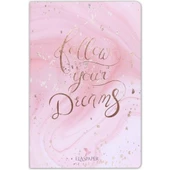 Marble Pembe Follow Your Dreams Defter - 1