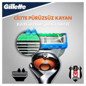 Gillette Fusion 5 Proglide Tıraş Makinesi + 4'lü Yedek Başlık Beşiktaş Özel Seri - 2