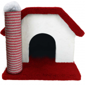 Ekonomik Kedi Evi Ve Tırmalama Sütunu - Karışık Renk - 2
