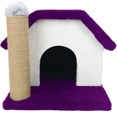 Ekonomik Kedi Evi Ve Tırmalama Sütunu - Karışık Renk - 5