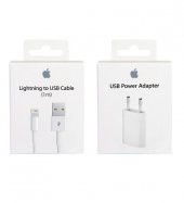 Day Orijinal Apple İphone 6 7 8 Şarj Aleti Cihazı Adaptör MD813ZM-A + MD818ZM-A Kablo Dahil - 1
