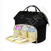 Çok Amaçlı Anne Bebek Bakım Sırt Çantası Klasik Siyah - 2