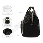 Çok Amaçlı Anne Bebek Bakım Sırt Çantası Klasik Siyah - 4