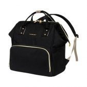 Çok Amaçlı Anne Bebek Bakım Sırt Çantası Klasik Siyah - 5