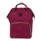 Çok Amaçlı Anne Bebek Bakım Sırt Çantası Klasik Bordo - 1