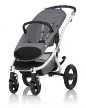 Britax Römer Affinity 2 Bebek Arabası Gri Kumaş Beyaz Kasa + Kırmızı Renk Paketi HEDİYE - 2