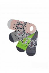 4 Çift Yazlık Kız Çocuk Babet Çorap 11-12 Yaş Bt-0572 - 2
