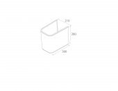 Turkuaz Cerastyle Duru Lavabo 50 40 cm ve Noura Yarım Ayak thumbnail 5