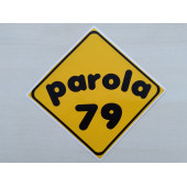 PLAKA 79 STİCKER SARI 11x11cm KİLİS PLAKA STİCKER, PAROLA 79 PLAKA ETİKETİ, 79 PLAKA ÇIKARTMASI - 1