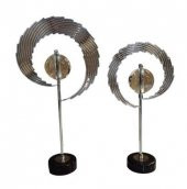 Crearthome Dekoratif Denge Kristali 2 li Aksesuar Gümüş N-298513-SZR - 1