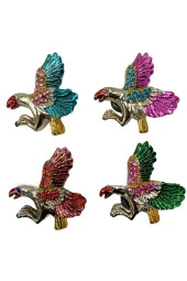 Amerikan Kartalı Magnet Dört Renk Kristal Taşlı Dörtlü Set thumbnail 6