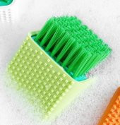 2 in 1 Silikonlu Ovma Fırçası - Ayakkabı Gömlek İç Çamaşırı Fırçası - 2